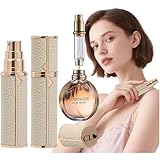 Personalized Perfume Atomizer Refillable 2PC Bottle with Name, Women Engraved Spray Bottle, Bride Bridesmaids Fine Mist Sprayer, Leak-Proof Travel Bachelorette Party Date Essential Wedding Gifts