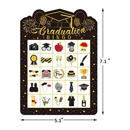 Adelulu Graduation Bingo Game Congrats Grad Bingo Cards For Boys Girls Party Favors School Classroom Games Family Activity #TOP4