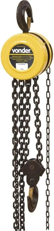 Vonder, Talha Manual, 1,0 Tonelada (1,0 Tf), Elevação 3,0 M.