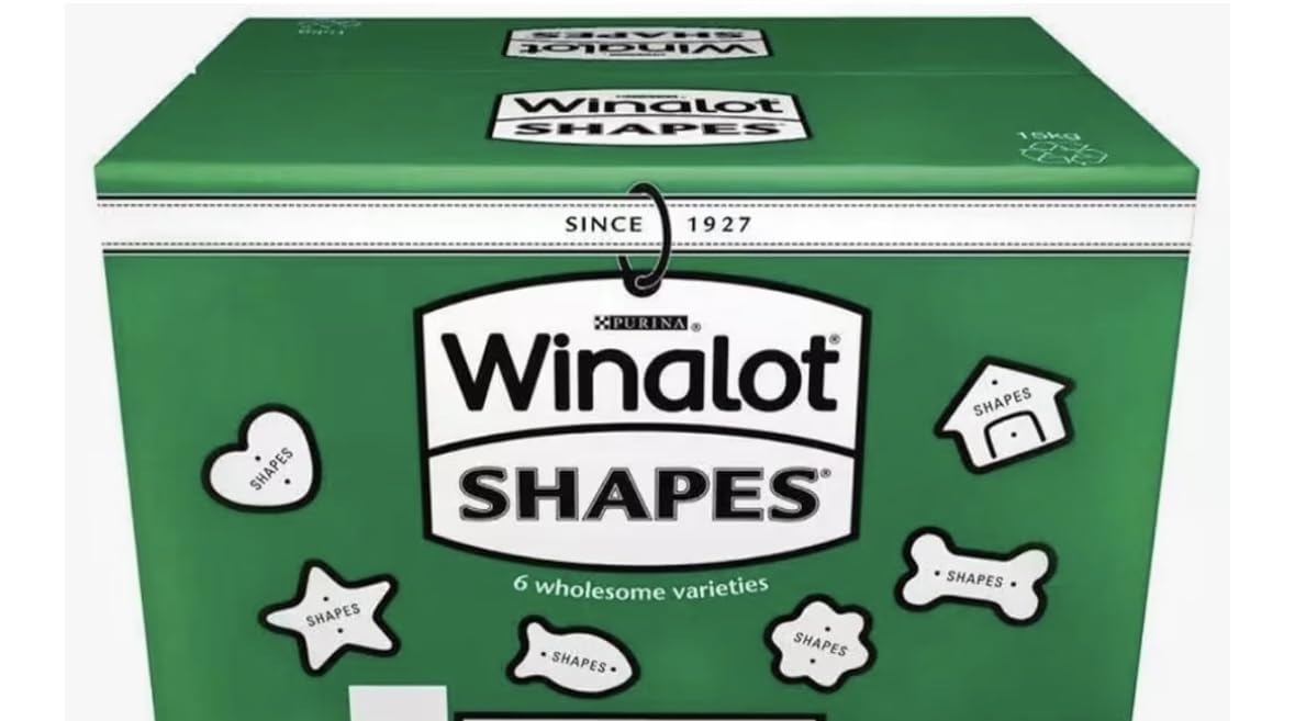 Winalot shapes 1.5 kilo sold by munch pet foods