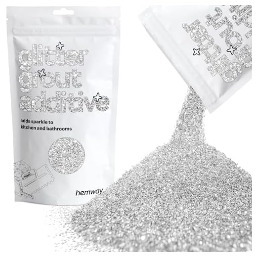 Hemway - Additif paillettes pour joint de carrelage à base de résine époxy/ciment - cuisine/salle de bains - facile d'utilisation/résiste à la chaleur/ne s'oxyde pas/ne déteint pas - 100 g
