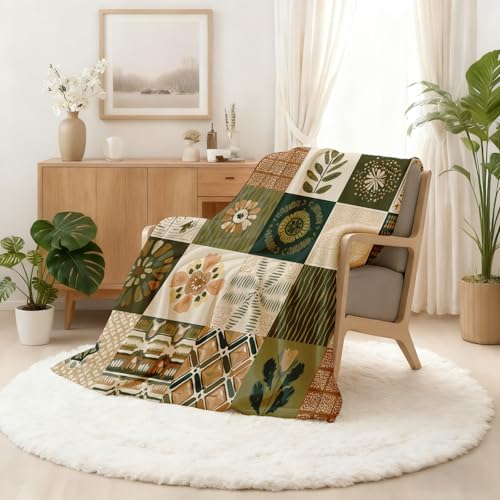 Couverture polaire patchwork compacte pour réchauffer instantanément les nuits fraîches - 3