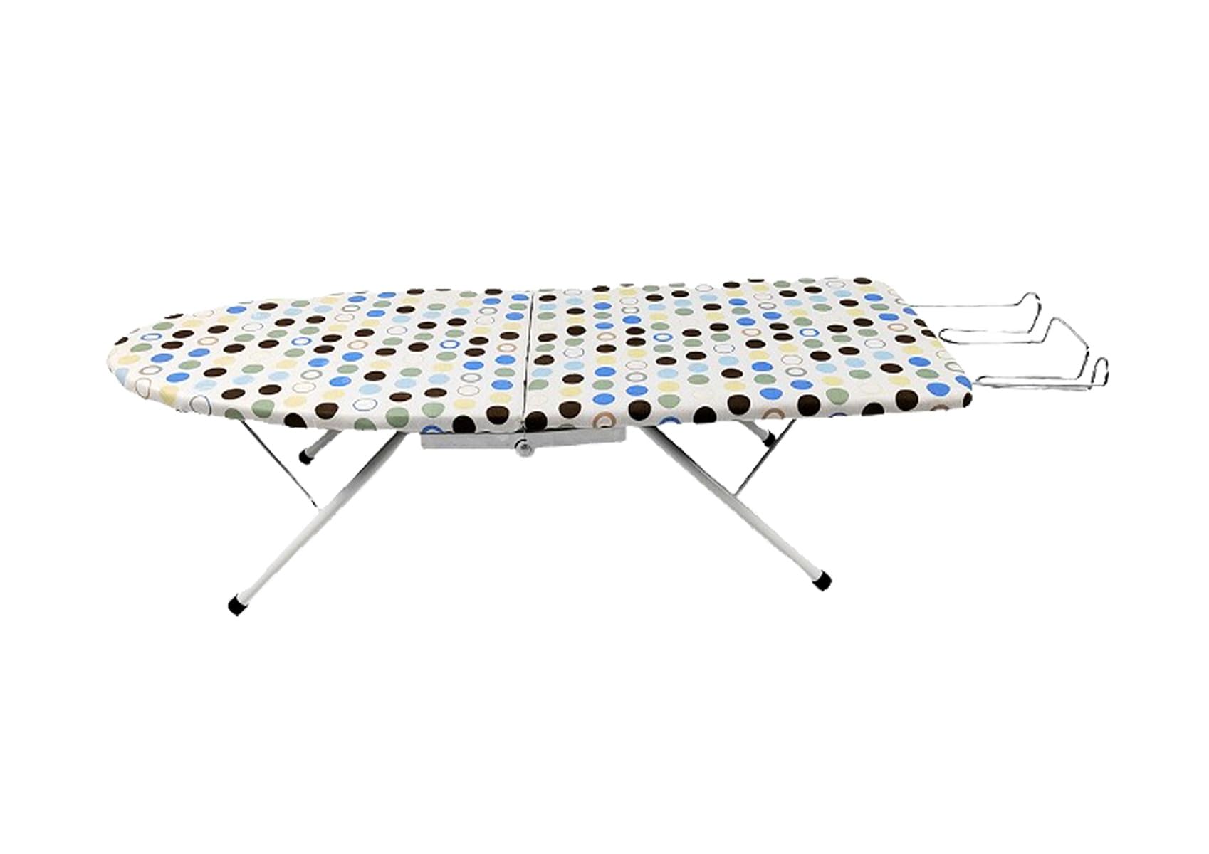 Homion Multi-Color Lightweight Folding Ironing Board Small/Medium/Large/Extra Large Ironing Board Iron Board Iron Rest (Folding With Iron Stand (80X32cm)) Phm7165