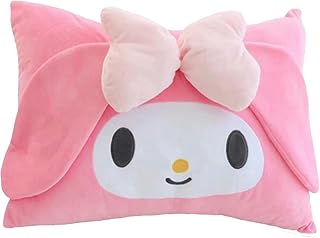 Kawaii Pillowcase Cotton Pillowcase Cute Plush Throw Pillow Case Anime Pillows Cover Decorative for Dormitory 6242CM (Pink), 62.42 cm, JJDJFD62*42