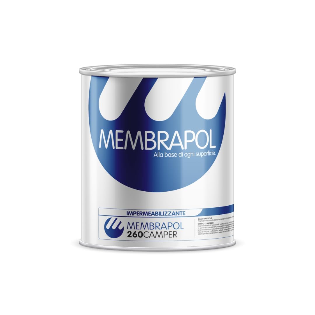 MEMBRAPOL 260 CAMPER 7 KG BLANCO: impermeabilizante para caravana, poliuretano, funda impermeabilizante, revestimiento, Sealant, autocaravana
