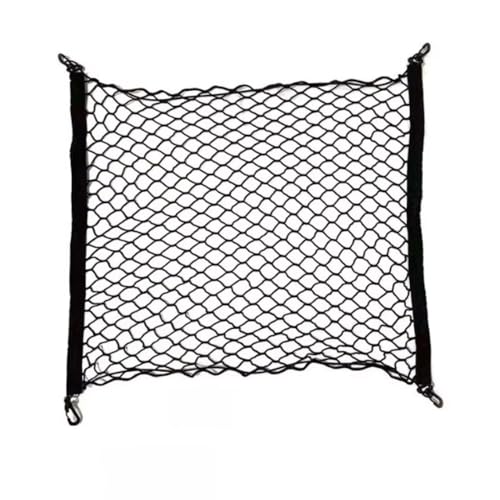 Filet de stockage de coffre durable avec maille extensible pour voiture croisée