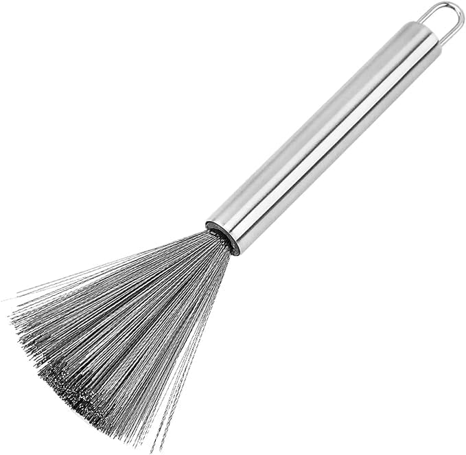 Steel Scrubber with Handle | Stainless Steel Kitchen Cleaning Brush for Pots, Pans, Woks, Dishes & Cookware, Heavy Duty Steel Wool Scrub Brush for Tough Cleaning-image-29