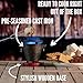 Mini Tabletop Fire Pit and Cast Iron Hibachi Grill Pan, Camping Tabletop Fire Pit Indoor & Outdoor Grill for Smores, BBQ, Smores Maker, Smokeless Firepit, Portable Mini Japanese Grill by Chef Master
