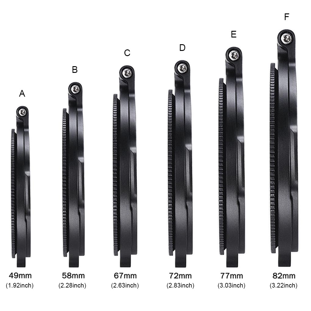 2 set di Camera Filtro Staffa Portatile Videocamera Obiettivo Rapido Flip Mount Filtri Adattatori Anelli Cameraman Attrezzature Fotografie Shooting 82mm