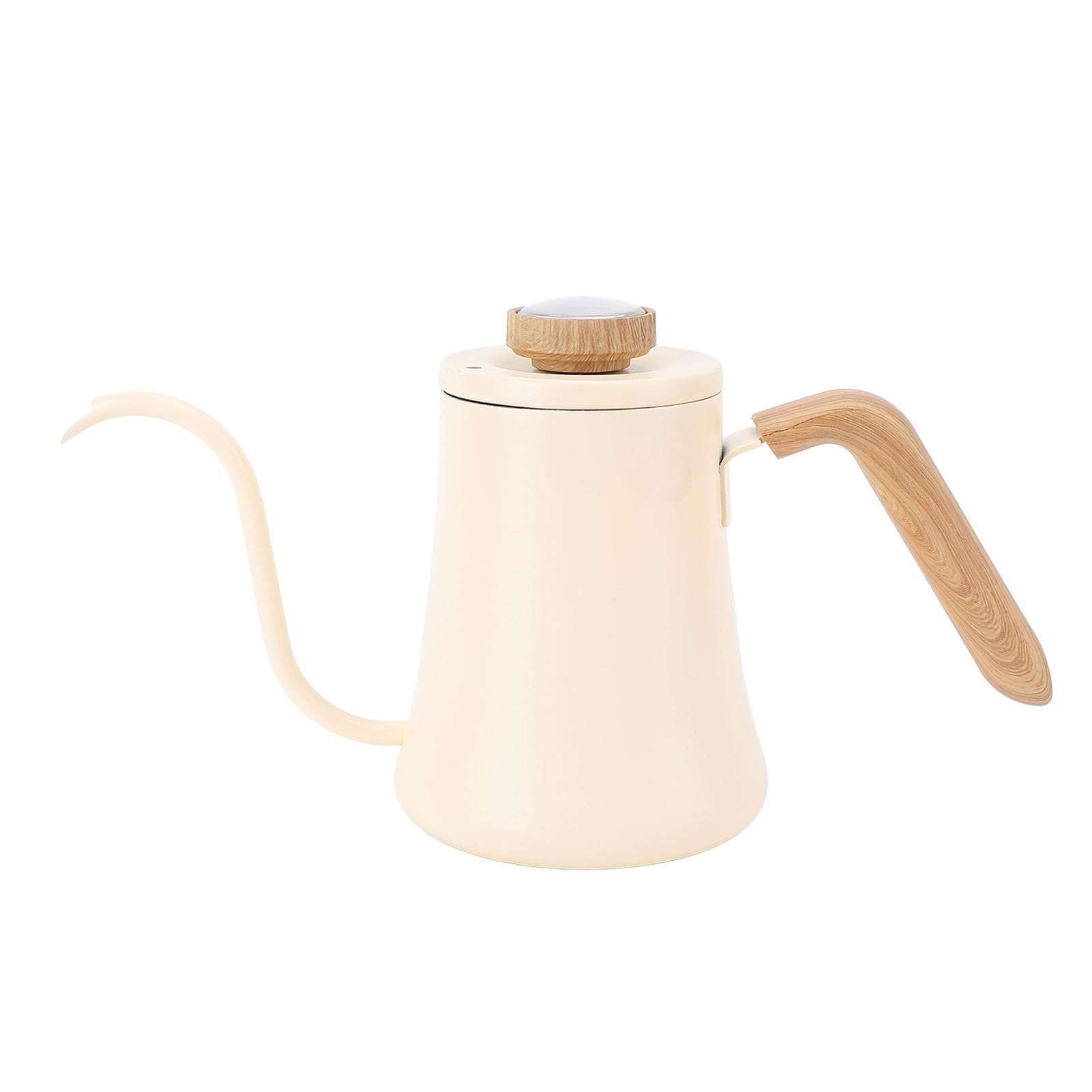 Emoshayoga Bollitore da caffè a Collo di Cigno in Acciaio Inossidabile con Coperchio con Termometro per un Versamento Regolare, Ideale per la Domestica