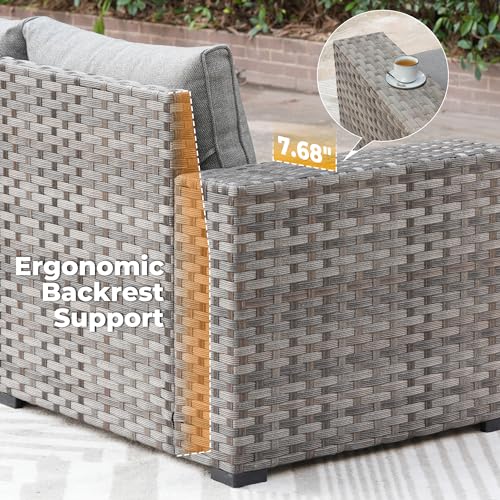 Ovios B0CWP9PPT1 6 Pieces Patio Furniture Set Outdoor Sectional Sofa Couch thumb #5
