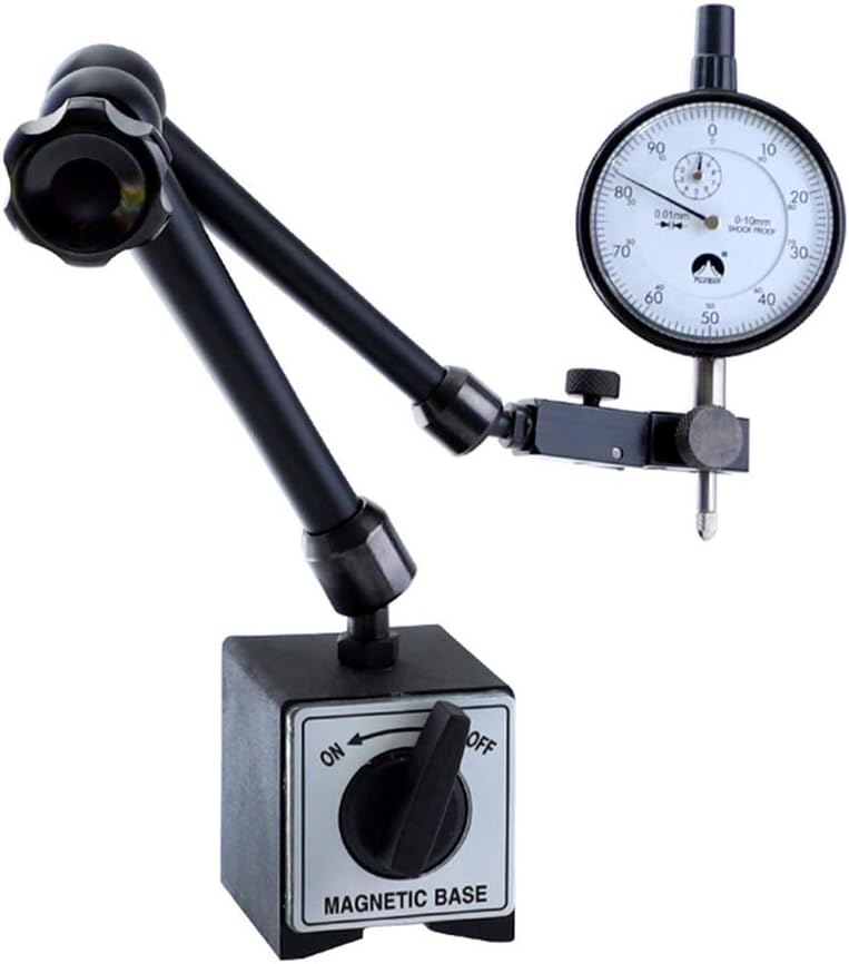 Dial Indicator 0-10mm/0.01mm with Magnetic Base Holder