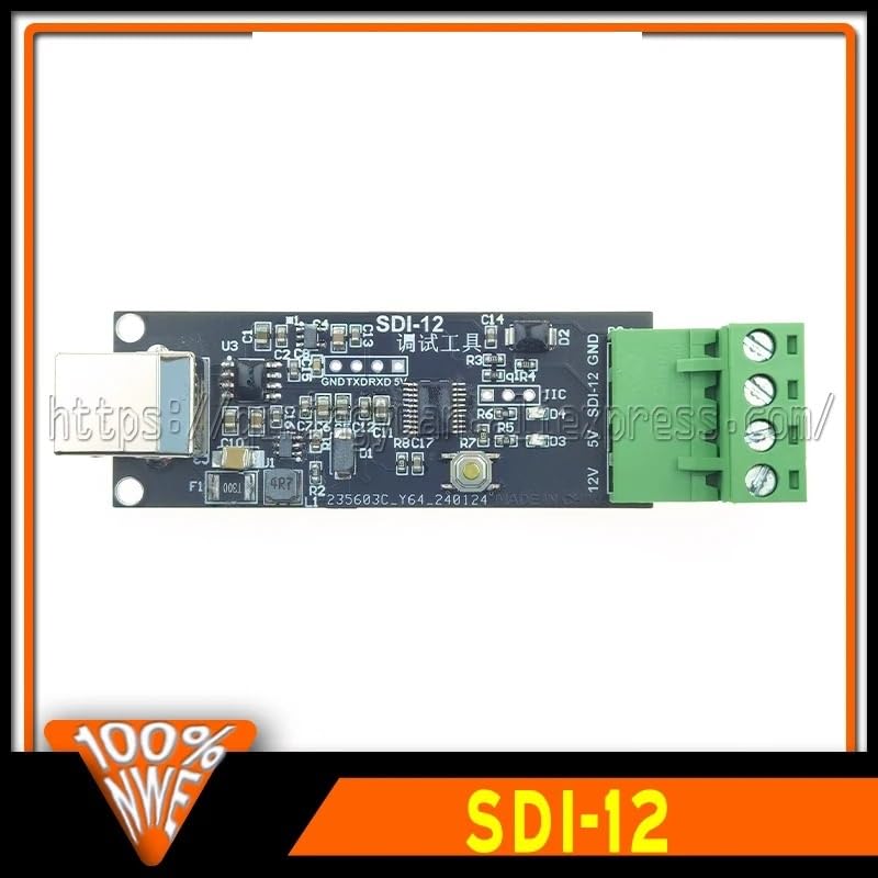 Top view of the NEDLATSDY USB to SDI-12 Protocol Converter board