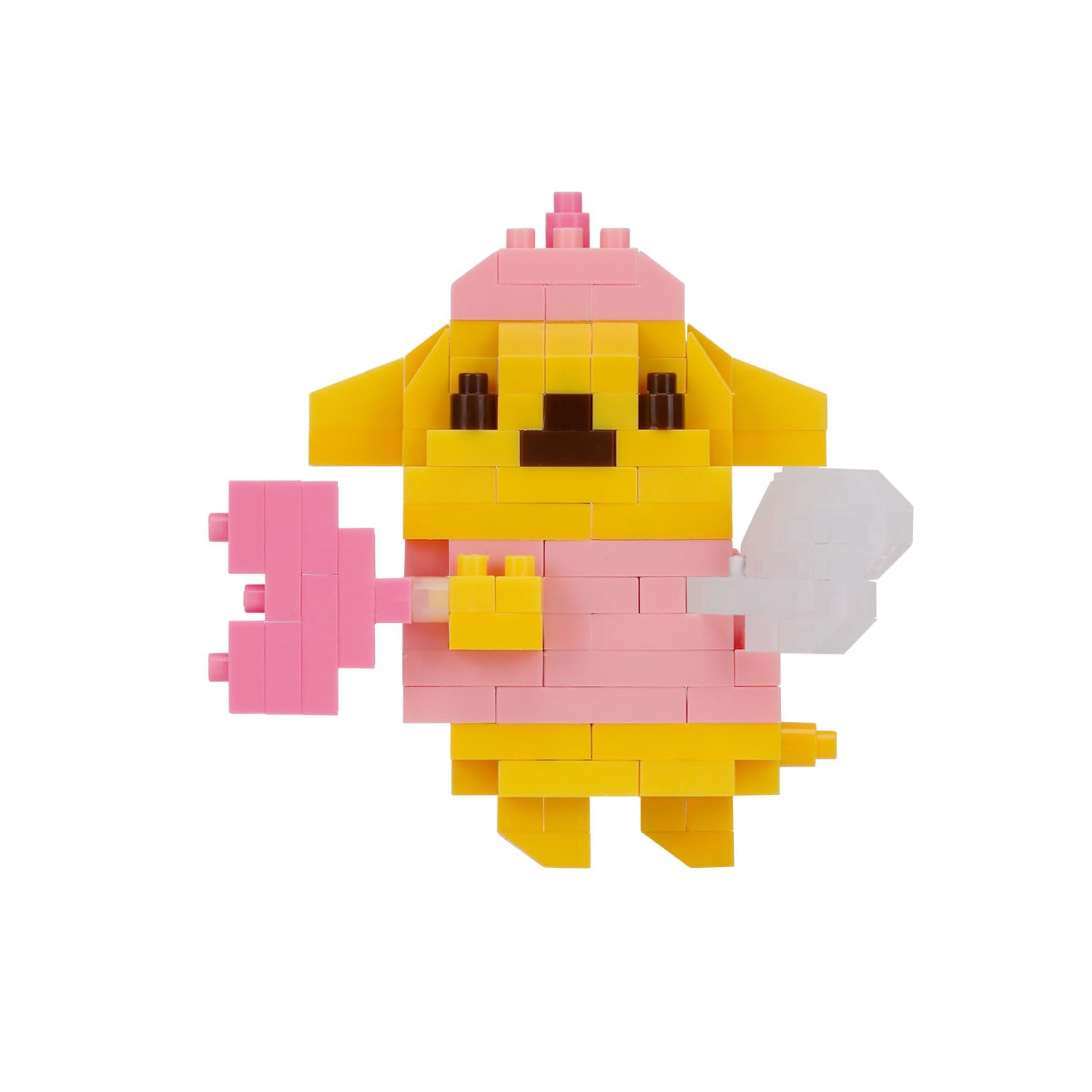 nanoblock Sanrio Pompompurin Dreaming Angel Model | Build Your Own Collectible Sanrio Figurine Using Micro Building Blocks | Mini Construction Model Kit for Adults & Kids Age 12+