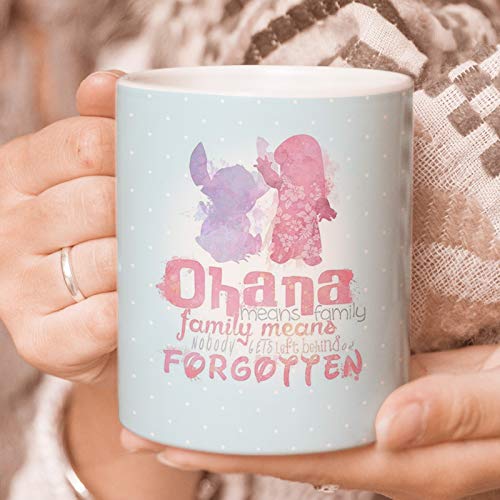 Elbenwald Lilo & Stitch Disney Taza Ohana con tu frase Cover