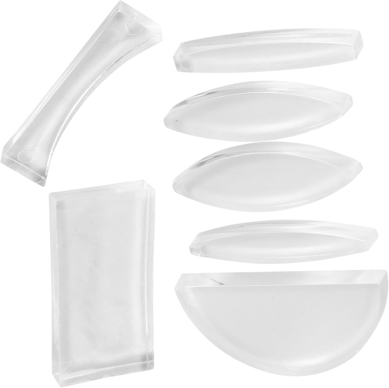 Abaodam 21pcs Acrylic Optical Lens Physics Experiments Includes Concave and Convex Lenses for Teaching Light Refraction and Reflection Principles Schools