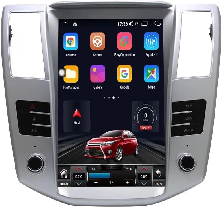 ROADYAKO 12.1Inch Car Head Unit Stereo Radio Video for Lexus RX RX300 RX330 RX350 RX400 RX450 2004 2005 2006 2007 2008 2009 Android 14.0 Center Multimedia Auto Audio GPS Navigation 4G
