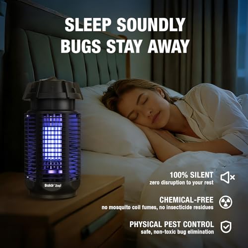 BALDR Bug Zapper Outdoor Indoor, 20W Power & 4200V Instant Grid Mosquito Repellent, Coverage of 1/2 Acre Fly Trap for Patio, Backyard, Home by Baldr - Image 3