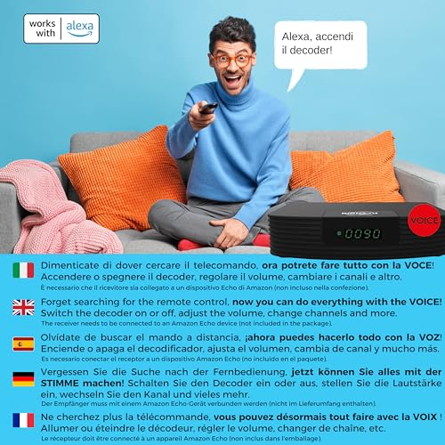 Digiquest Voice Digitale Terrestre Funziona con Alexa - 7