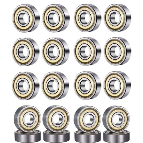 Rodamientos 40 Piezas Rodamientos de Bolas de Metal Doble Protección Speed Bearings...
