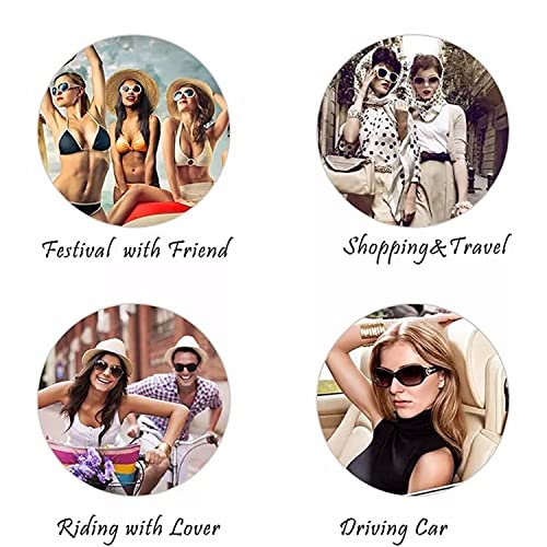Image of Dervin UV Protected Small Shape Rivet Round Sunglasses for Men and Women