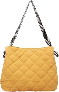 Tote Bag for Women, Lightweight Puffer Handbag with Compartments Shoulder Bag with Zipper for Travel, Work, Gym