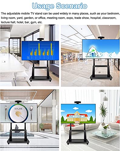 Soporte móvil para TV de 32-75 pulgadas con ruedas miniatura 2