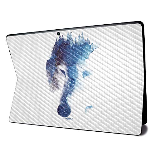 Image of MightySkins Carbon Fiber Skin for Microsoft Surface Pro X - Through Many Storms | Textured Carbon Fiber Finish | Easy to Apply, Remove, and Change Styles | Made in The USA