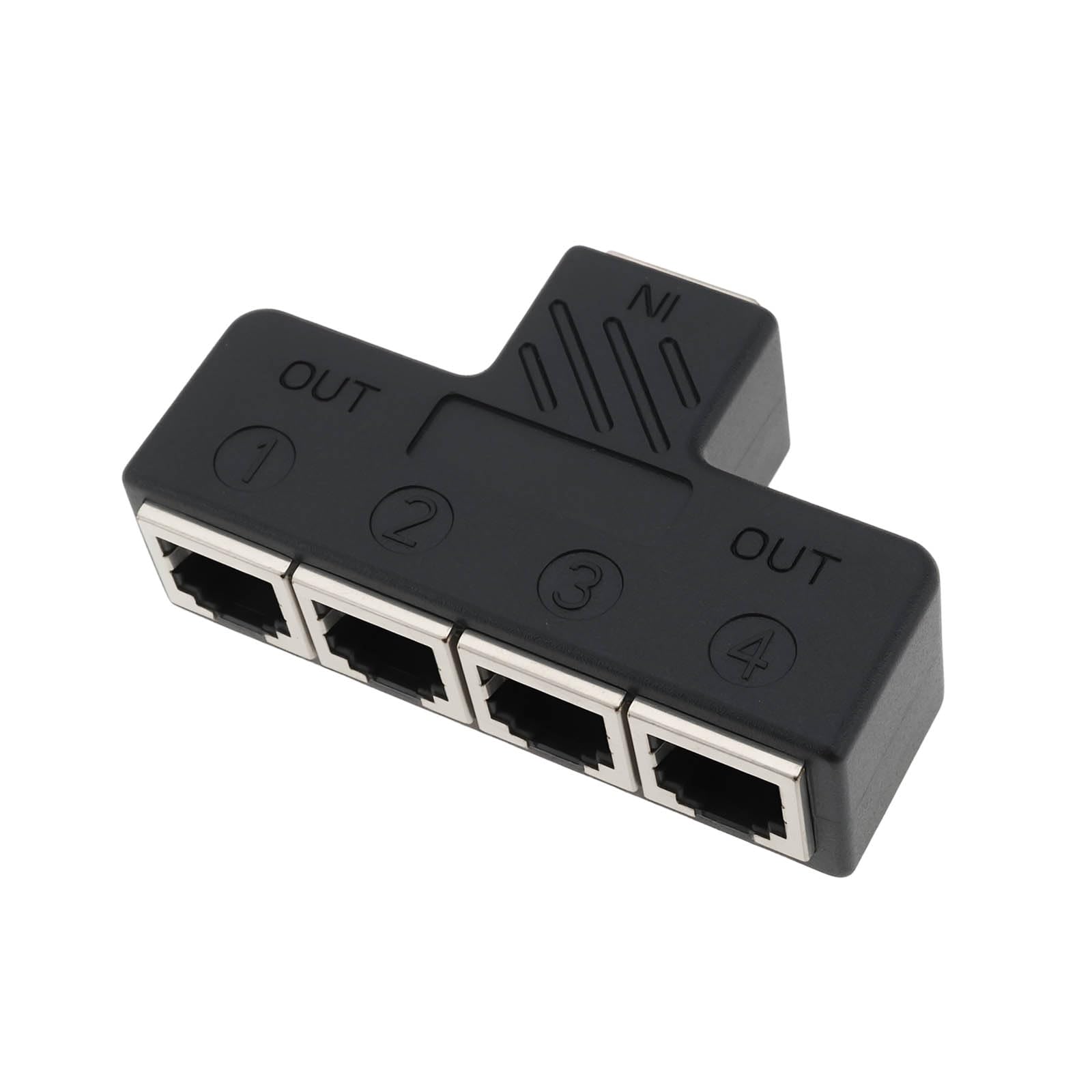 Acoplador Telefónico en Línea RJ11 Hembra A 4 Hembras 6P6C para Dispositivo de Fax Fijo (1 A 4)