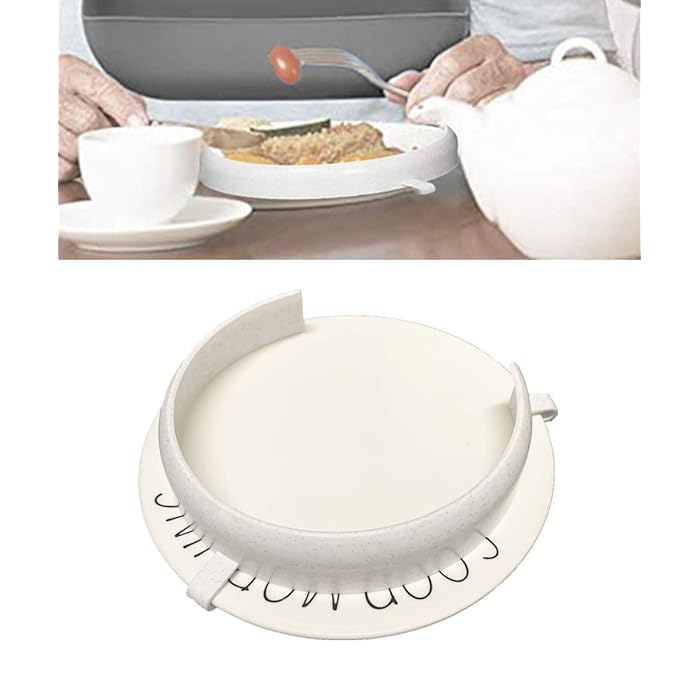 Buy Food Guard for Plates, Scooping Food ClipOn Spill Prevention