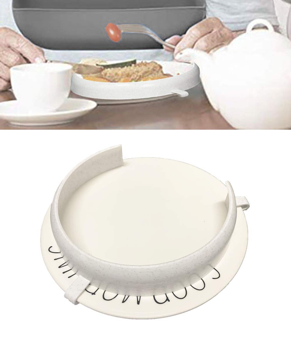 Buy Food Guard for Plates, Scooping Food ClipOn Spill Prevention