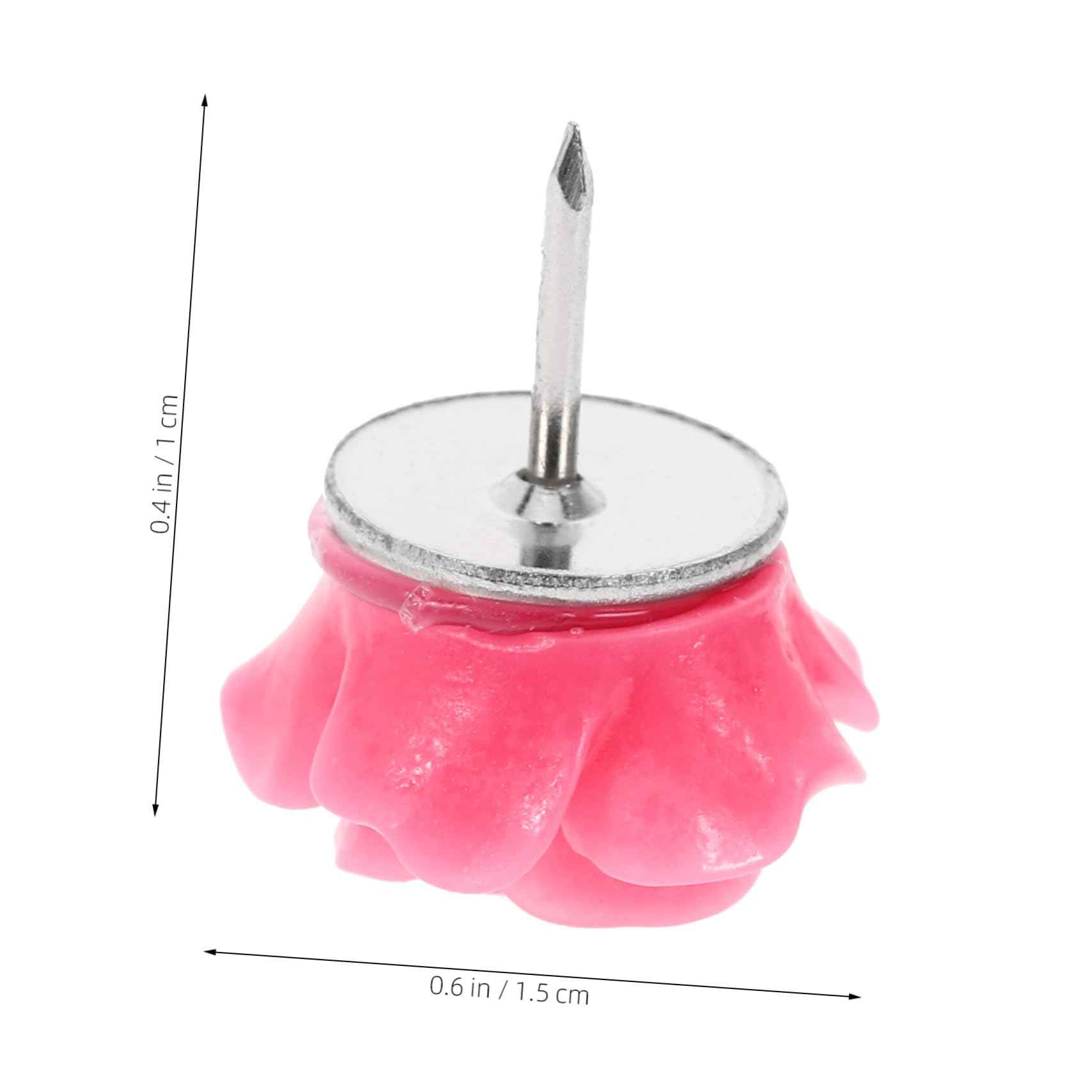 LALAFINA 150stücke Teiliges Dekorative Rosen-pinnnadeln Aus Resin Für Korktafeln Vielseitige Reißzwecken Mit Blumenmustern Zum Fixieren Von Fotos Karten Und Ankündigungen