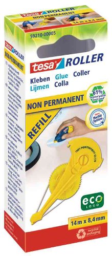 Tesa ecoLogo Pack of 5 Non Permanent Glue Refill Glue 8.4 mm x 14 m