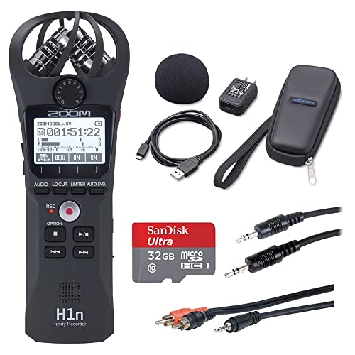 Zoom H1n w/ Accessory Pack with microSDHC Card and Cables