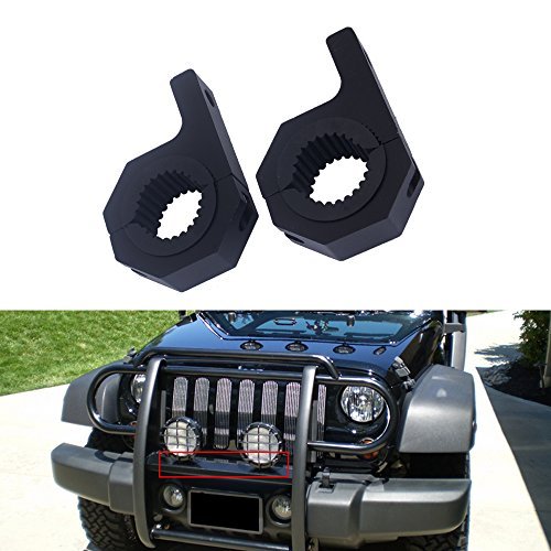 PME 2pcs Headlight Mount Brackets Mounting Bracket Light Clamp Bar Roof Roll Cage 1.5" 2" Tube Bull Bars for 4x4 4wd Offroad UTV LED Fog Lights