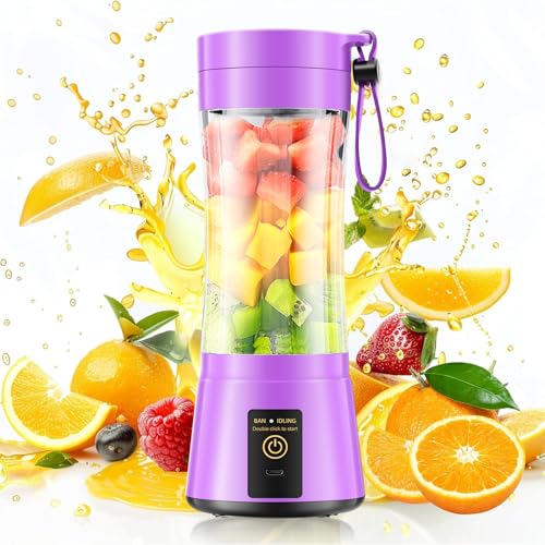 Image of Personal Size Cordless Portable Blender - BAP Free Blender Make Smoothies & Shakes, 12 Oz Juice Cup with 6 Blades, Quickly Squeezed in Office /Picnic /Sports /Home