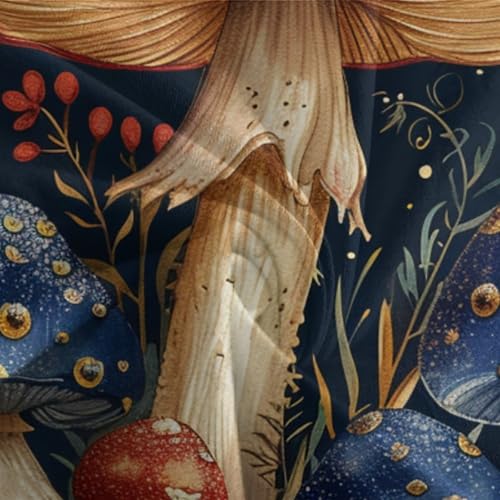Housse de couette champignons lit simple 135x200 anti-plis avec zip - 7