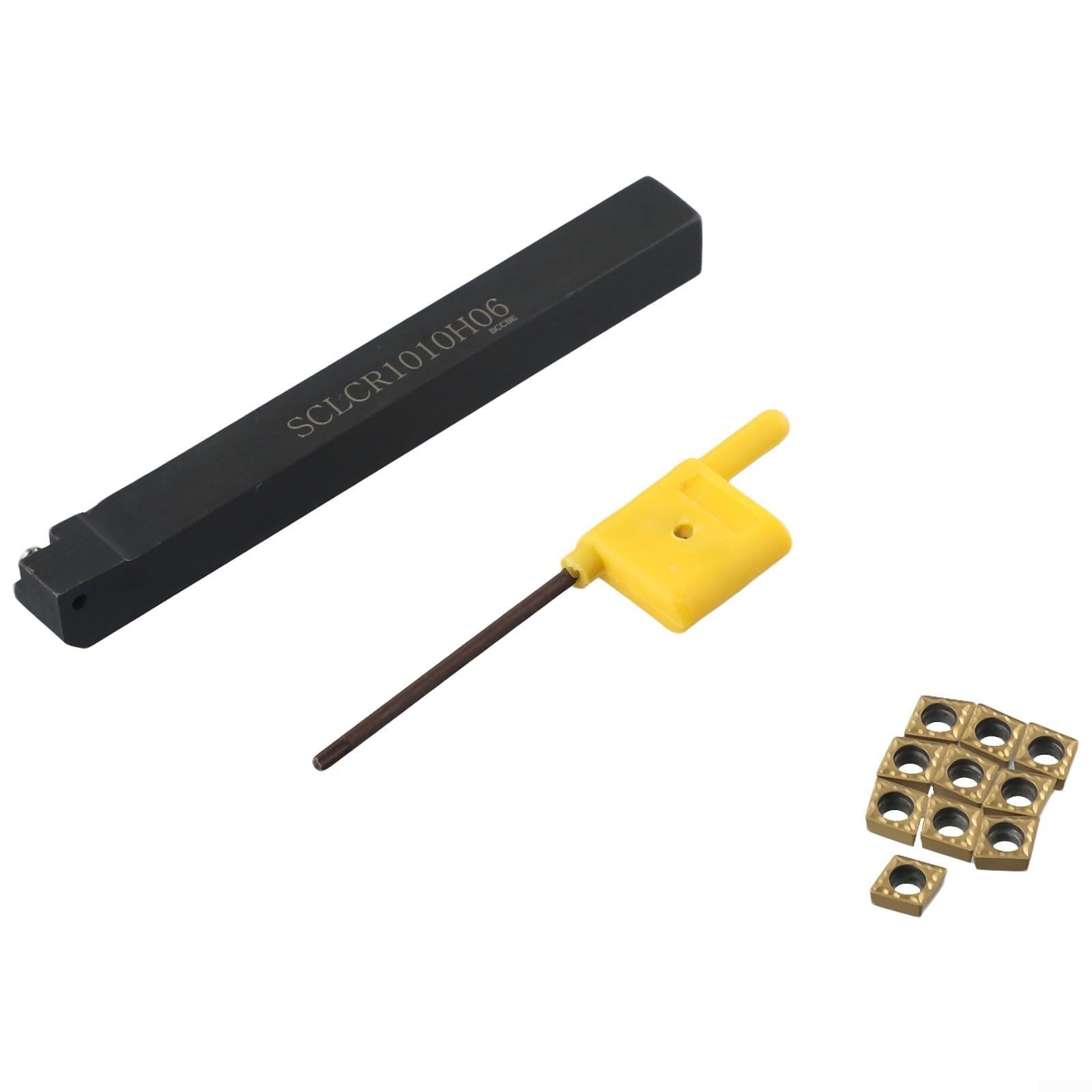 Tenedor de torneado del sistema SCLCR1010H06 de la herramienta del torno del CNC con 20 partes movibles del carburo CCMT060204 para el mecanizado externo