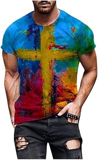 Mäns Kortärmad T-shirts Street Sommarutskrift Hals Tshirts för män