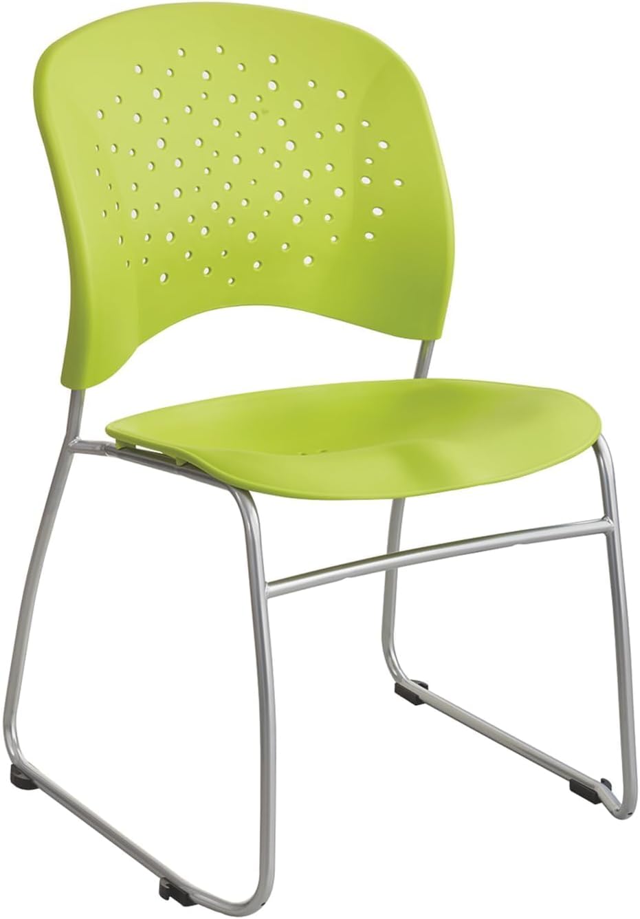 Safco Products 6804GN Reve Guest Chair Sled Base with Round Back, (Qty. 2), Green