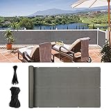 【Robusto Versatilità】Rete di protezione in tessuto HDPE - stabile, durevole e resistente all'acqua. Utilizzabile come protezione per la privacy, parasole, rete schermo per tennis, pannello per recinzione, copertura antipolvere, rete ombreggiante e molto altro ancora.
