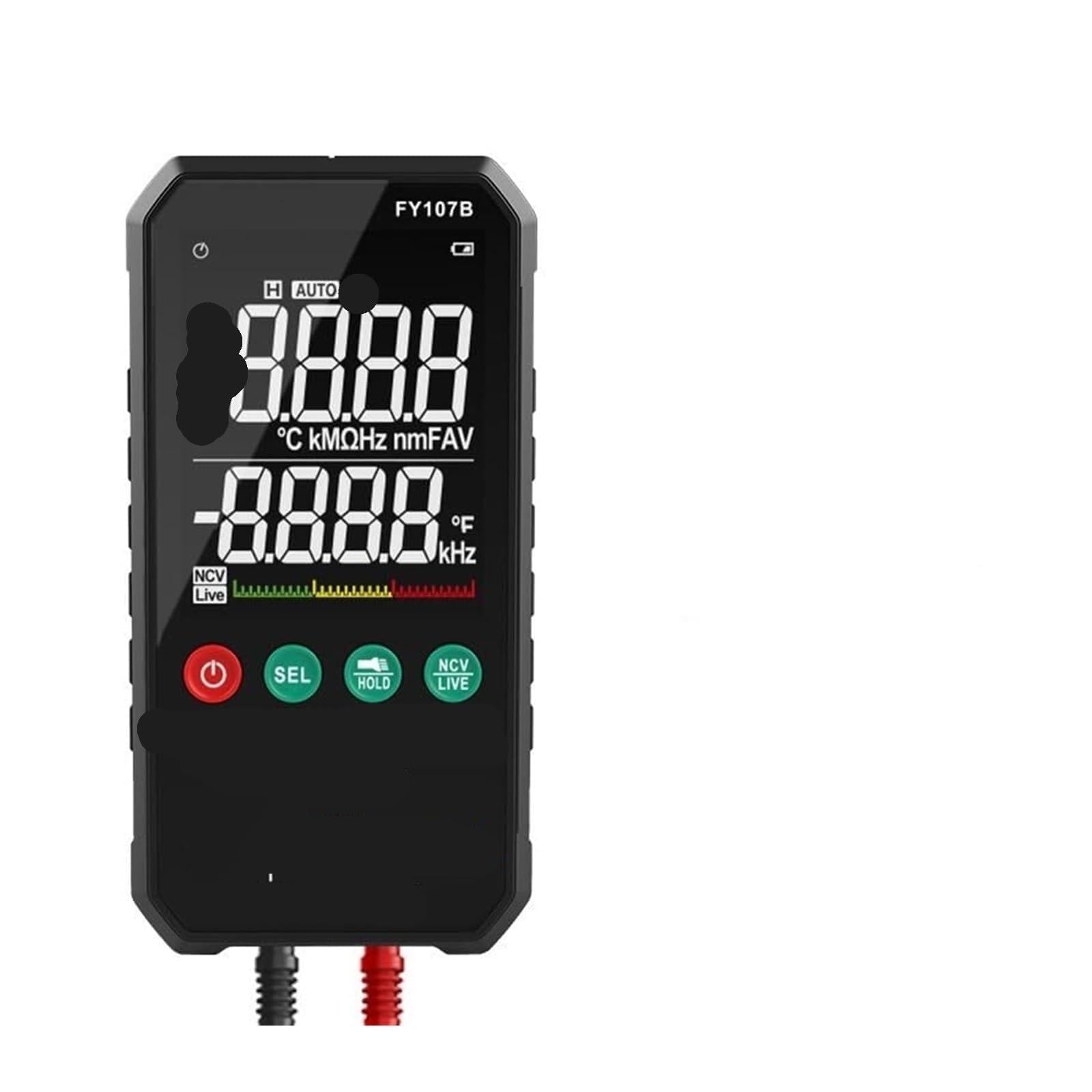 Multimetr Cyfrowy Ekran Kolorowy Auto-zakres Temp Napięcie Pojemność