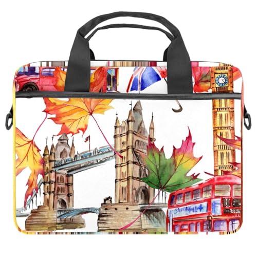 Evita arañazos en tu portátil de 13 pulgadas usando este maletín bandolera acolchado rojo London