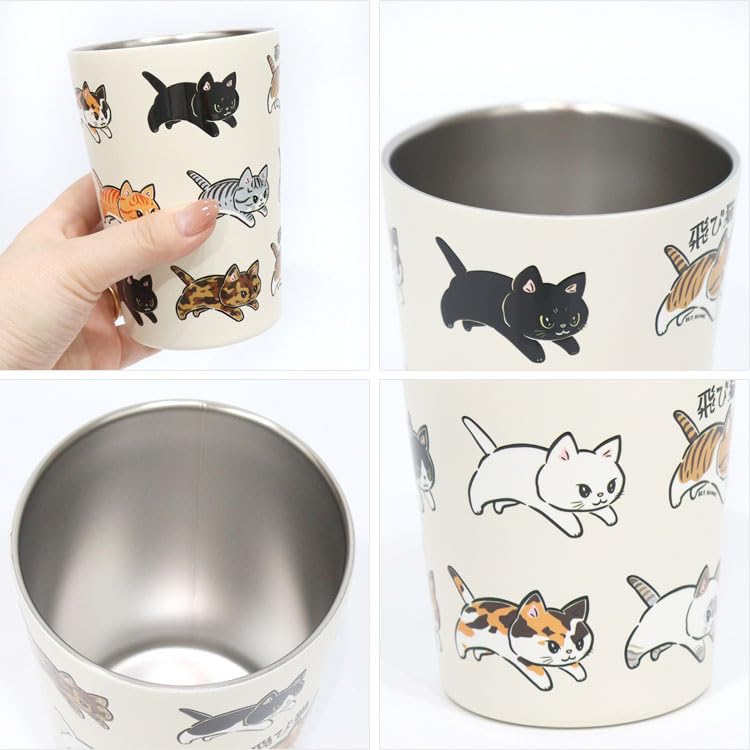 Amazon | 飛び猫 ICEBEANS 2WAY 真空二重タンブラー 450ml 502-301