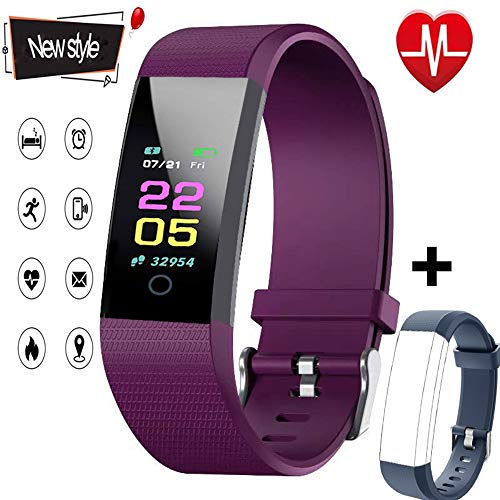 NUHIWIY Fitness Tracker,Activity Tracker,Heart Rate Monitor,Waterproof Smart Watch,Calorie Counter,Sleep Monitor,Pedometer,Fitness Tracker for Women,Men,Kids,Multi-Language