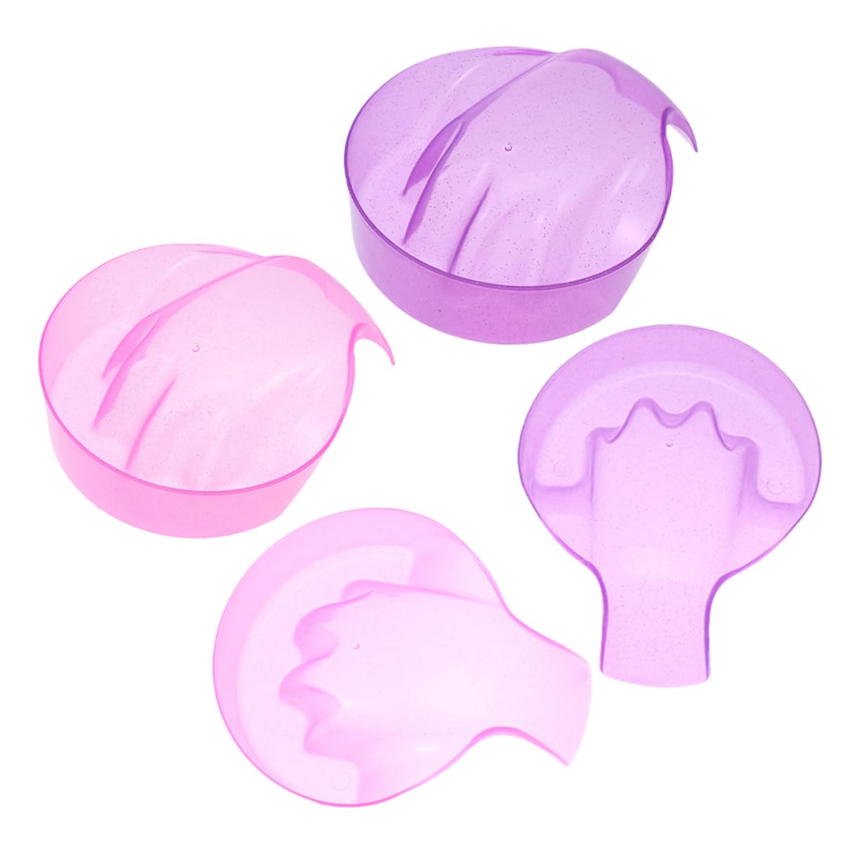 Healeved Gel Nail Polish Remover Tool Nail Soaking Bowl Set for Manicure Toe Nail Soaking Bowl Nail Polish Salon Bowl