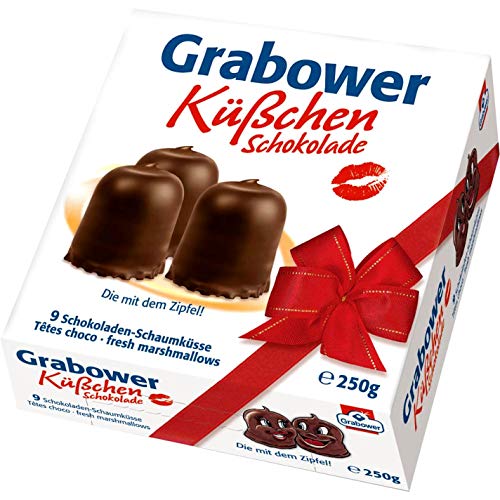 Grabower Kusschen German Chocolate Covered Marshmallow Kisses 250g / 8.8 Ounce …
