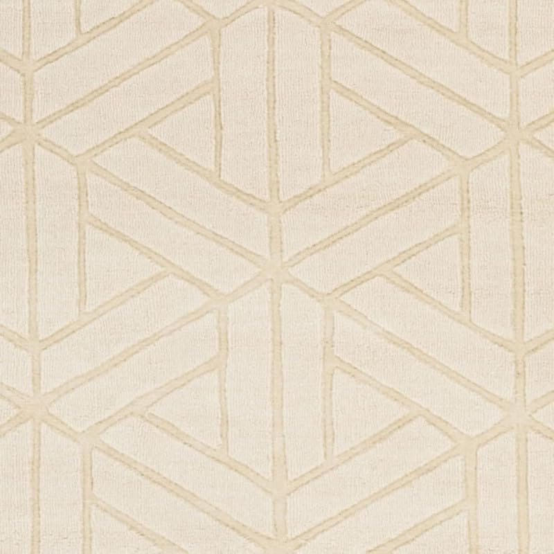 Image of Hand Tufted Modern Design Exported Collection High Low Pattern Wool Carpet for Living Room, Bedroom & Hall (Beige O, 5 x 7 Feet)