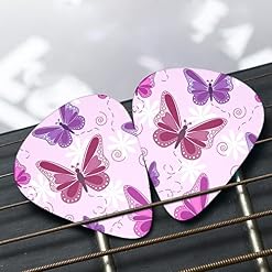 Ensemble de 12 médiators de guitare papillon rose pour guitare acoustique, guitare électrique, contrebasse, ukulélé - Les Beatles, Paul McCartney, John Lennon, RIngo Starr, George Harrison Ensemble de 12 médiators de guitare papillon rose pour guitare acoustique, guitare électrique, contrebasse, ukulélé – Image 7