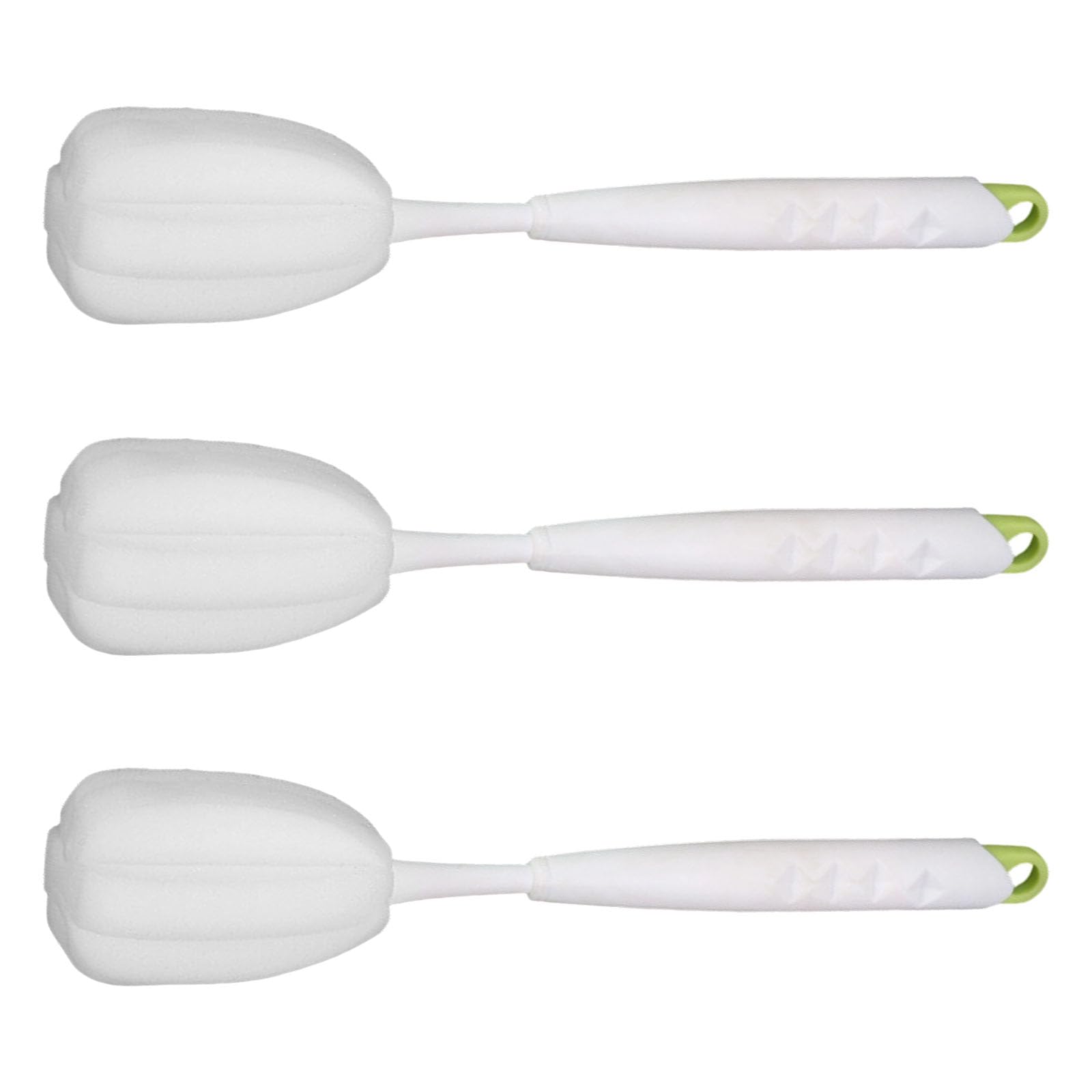 Ergonomic Handle Sponge Scrubber and Straw Cleaner Cleaning Tool for Effective Kitchen Baby Milk Bottle Feeder Household Equipment